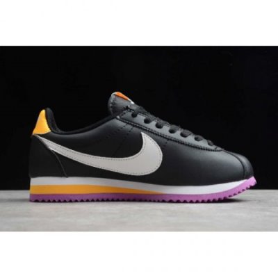 Nike Bayan Classic Cortez Siyah / Turuncu / Mor Lifestyle Ayakkabı Türkiye - ALRPIML2